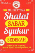 Dahsyatnya Shalat, Sxabar, Syukur, Sedekah